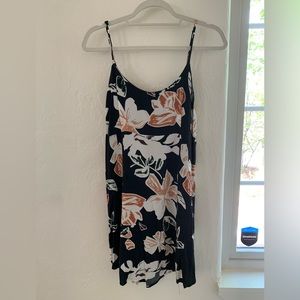 Summer Floral Mini Dress with tie Back